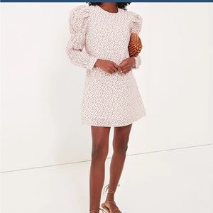 Tuckernuck Hyacinth House Textured Floral Puff Sleeve Clemons Mini Dress